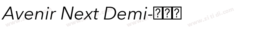 Avenir Next Demi字体转换